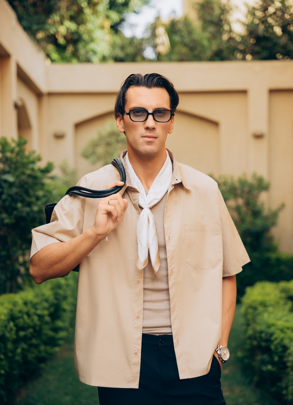 Air Between Buildings Biege Unisex Shirt