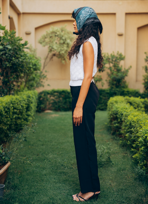 In Flow Black Tailored Unisex Pants