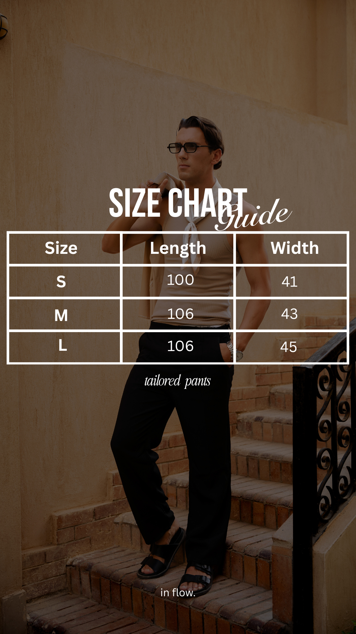 In Flow Black Tailored Unisex Pants