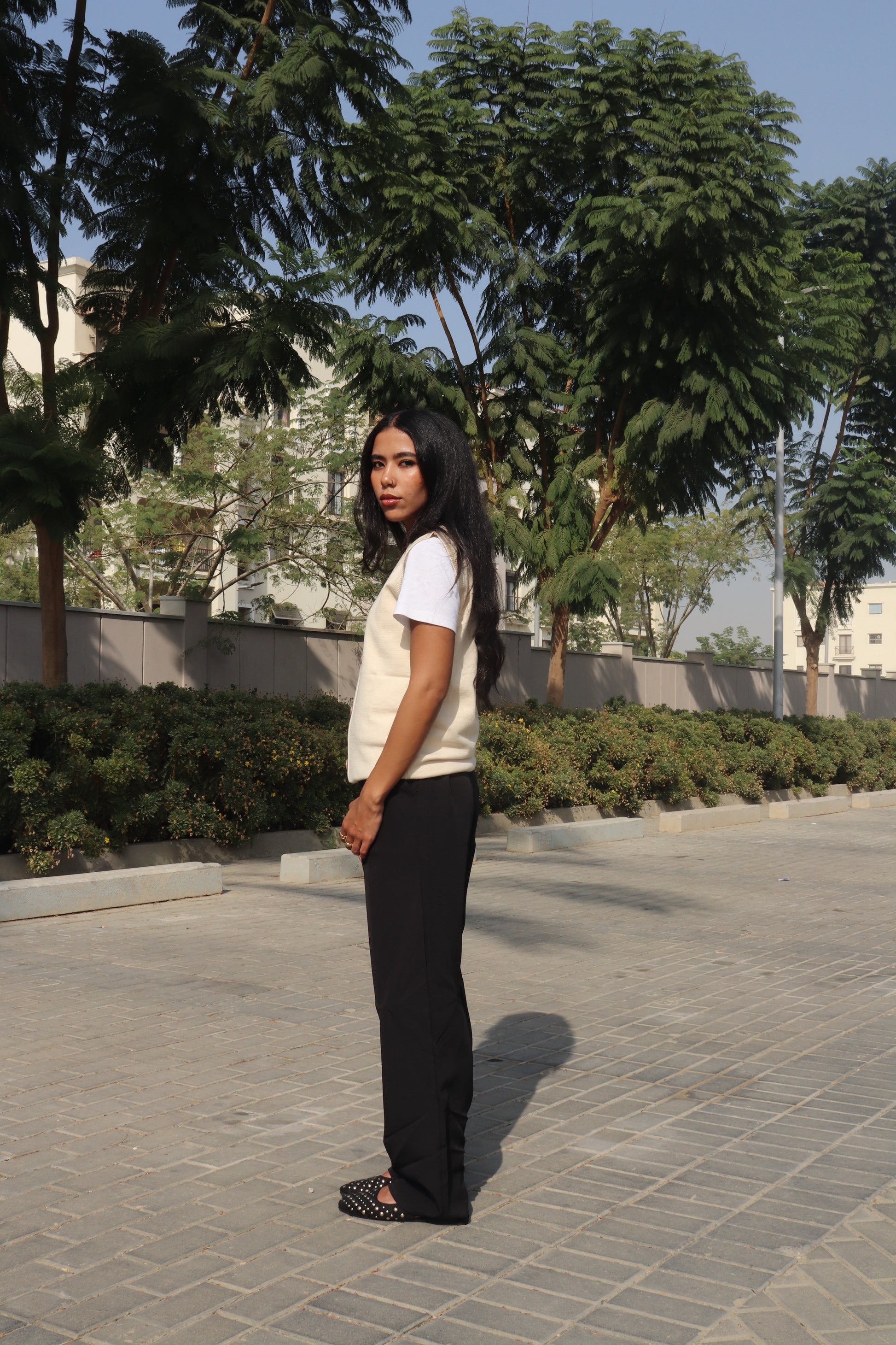 Beige Essential Vest