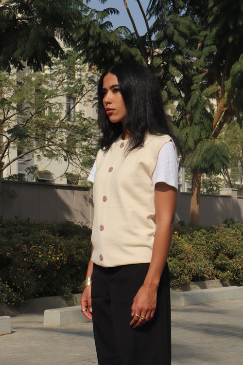 Beige Essential Vest