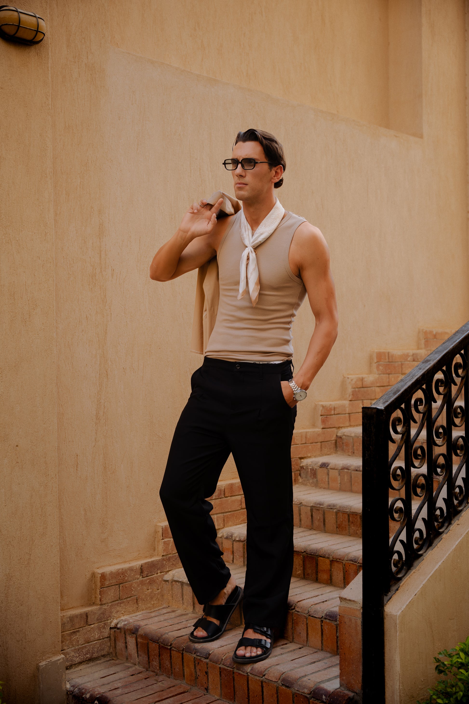 In Flow Black Tailored Unisex Pants